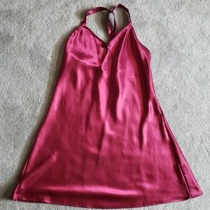 EUC Val Mode Lingerie Sz M burgundy slip